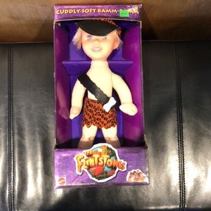 Vintage Mattel Cuddly Soft Bamm-Bamm Doll.